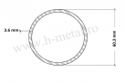 Teava trasa zincata 60.3x3.6 mm 1
